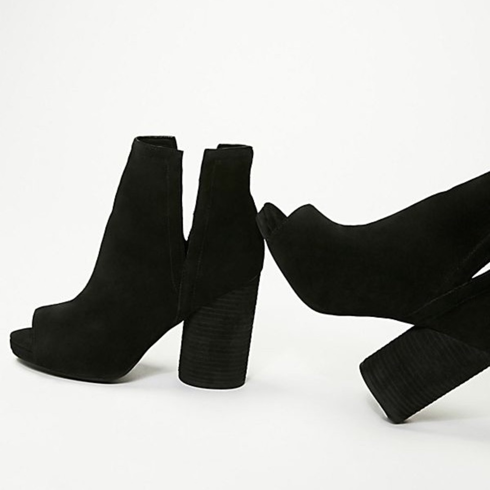 Jeffrey Campbell open-toe boots